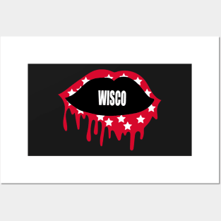 WISCO LIPS DESIGN Posters and Art